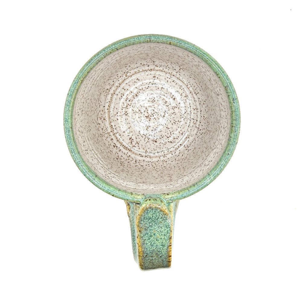 Handmade Ceramic Green-teal Mug - by Frank Seter|3983