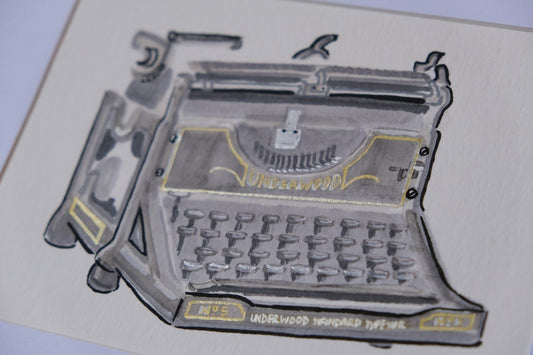 Gray Typewriter - by Ahalya Mandana|5323
