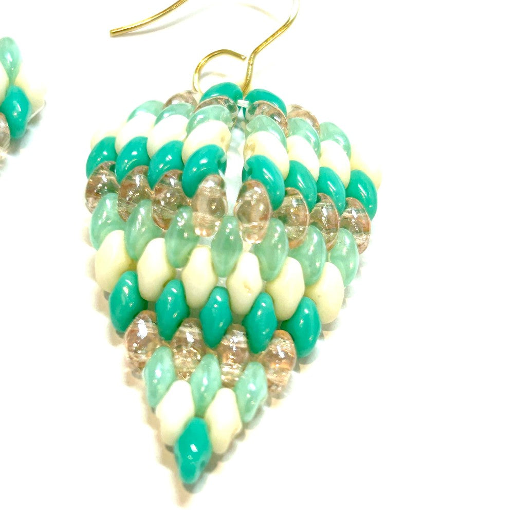 EARRINGS BLUSH/MINT/TURQ/CREAM TARA - By Shelby Koester|3774