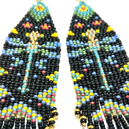 EARRINGS DRAGONFLY FRINGES - by Shelby Koiester|3767