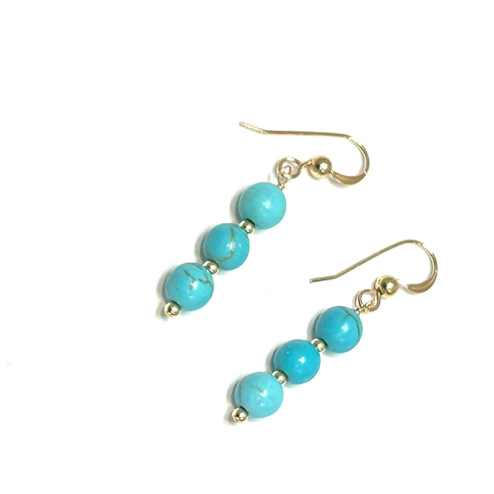 Magnesite Earrings 14K Gold Filled - by Sarita Kamat|3805