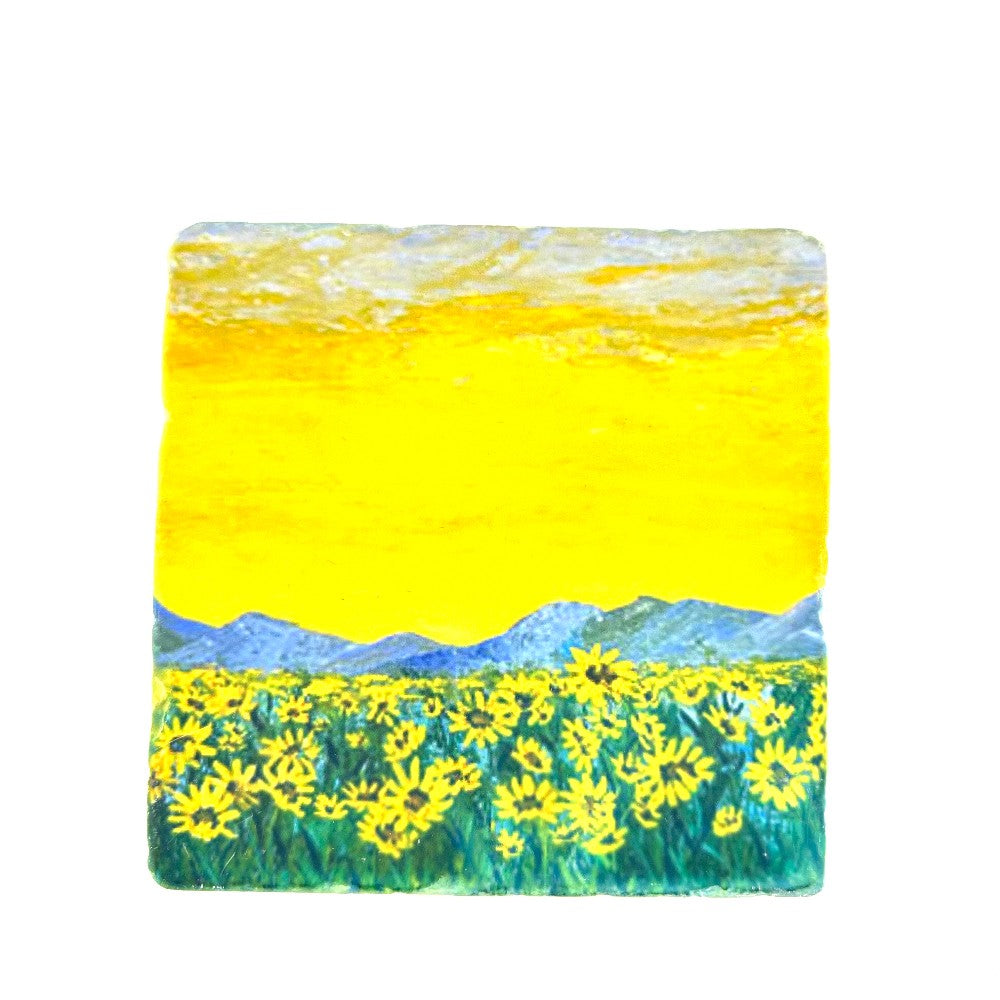 Where the Sunflowers Meet the Mountains- Made at Artem|4057