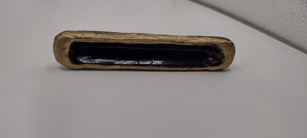 Black Mezuzah with Abalone Star of David by Rachael Gross|4871