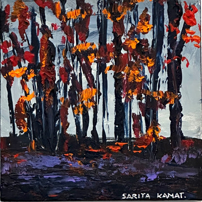 'Embers in the Forest" - Artist Sarita Kamat|3412