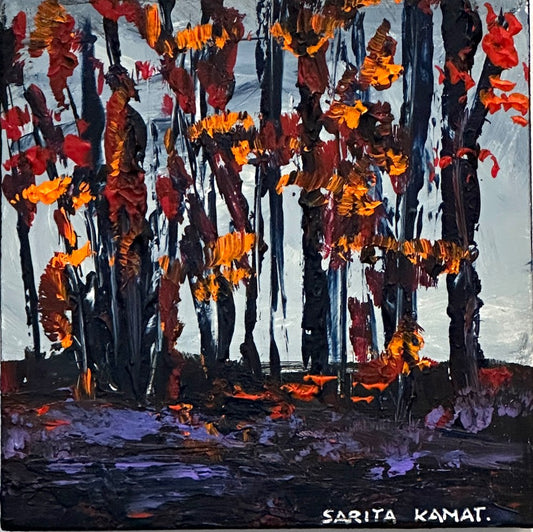 'Embers in the Forest" - Artist Sarita Kamat|3412
