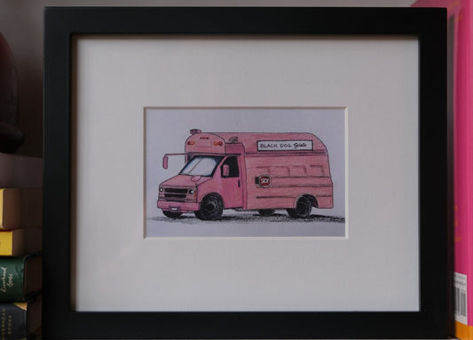Gelato Truck Print (Framed) - by Ahalya Mandana|5343