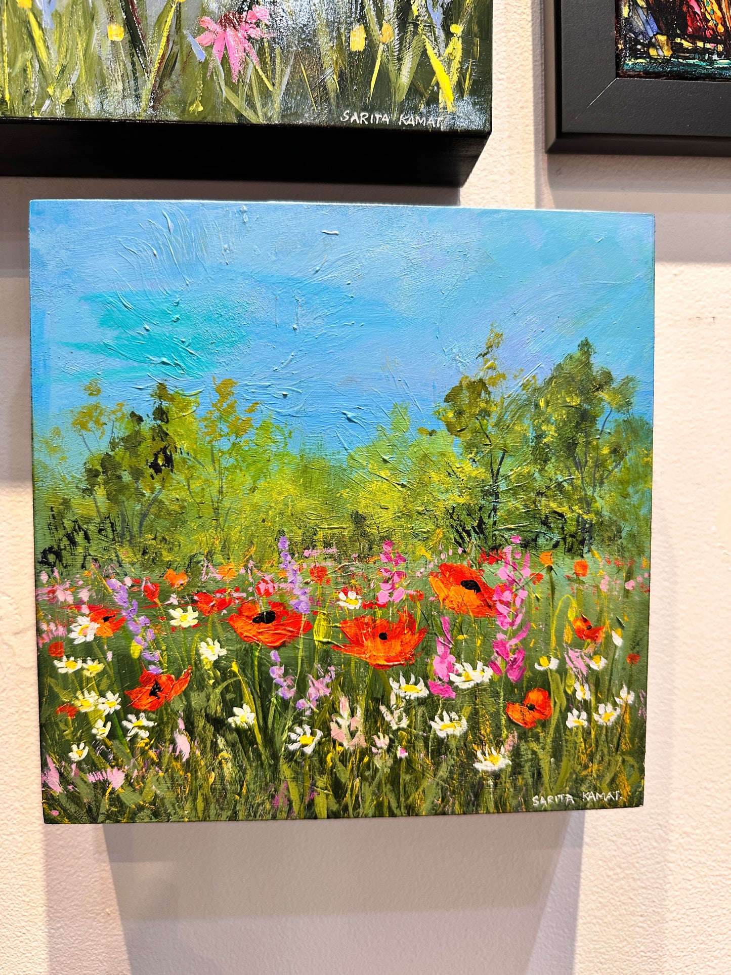 07-09-2025 5:00 pm to 7:00 pm  -  PAINTING POPPIES IN ACRYLICS - with Sarita Kamat