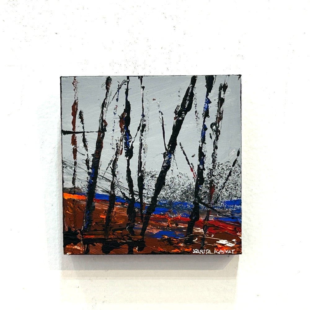 Whispers of the Woodland – Original Acrylic Forest Painting by Sarita Kamat Designs|5540