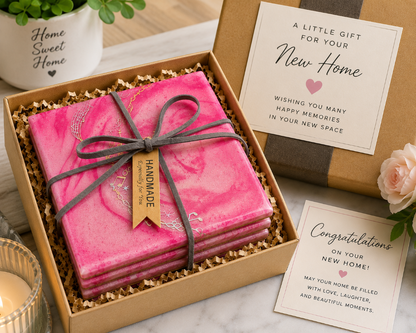 Pink Musical Coasters - set of 4|4207
