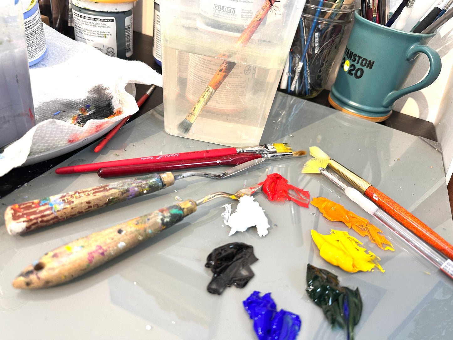 07-09-2025 5:00 pm to 7:00 pm  -  PAINTING POPPIES IN ACRYLICS - with Sarita Kamat