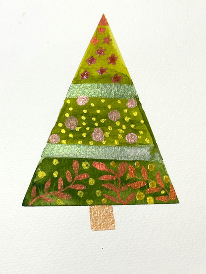 11-07-2025, 5:00pm - 7:00 pm, Make Holiday Cards in Watercolors with Sarita Kamat