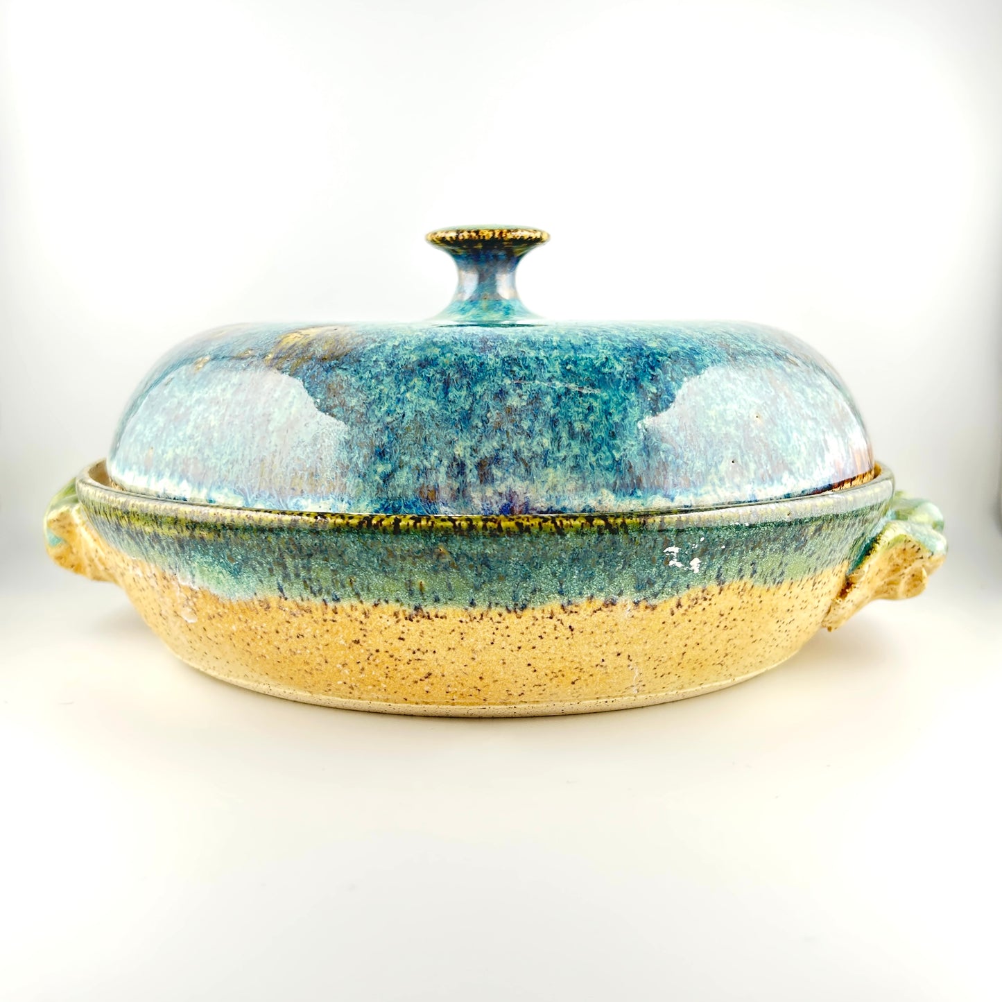 Ceramic Serving Bowl with Lid - by Frank Seter