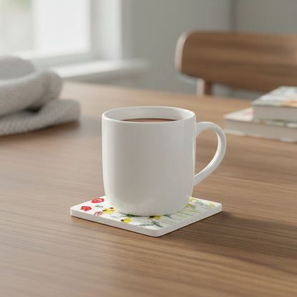 Poppies & Black Eyed Susan Coaster - Printed at Artem
