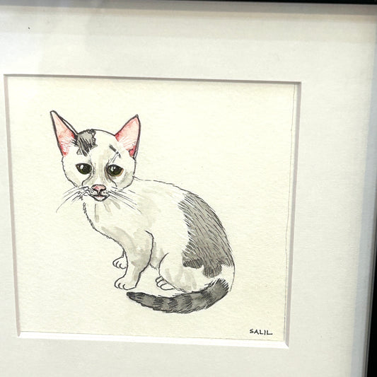 Kitten - Watercolor - By Salil Kamat