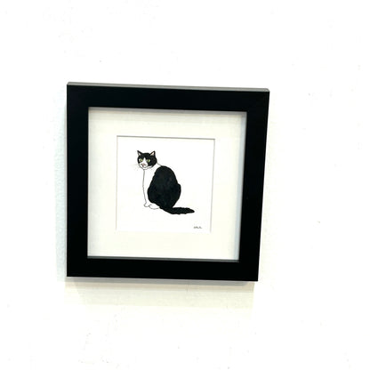 Tuxedo Cat - Watercolor - By Salil Kamat