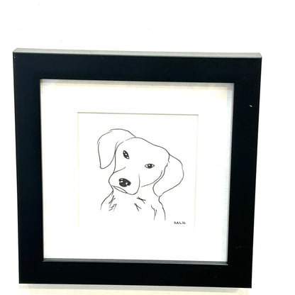 Puppy - Line Drawing - By Salil Kamat