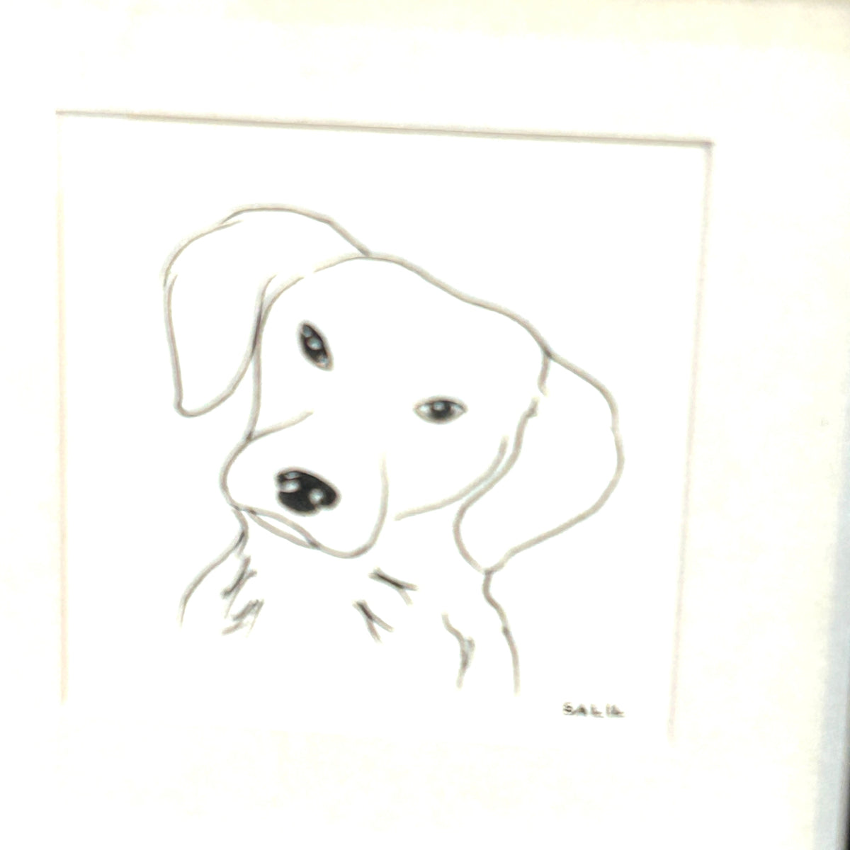Puppy - Line Drawing - By Salil Kamat