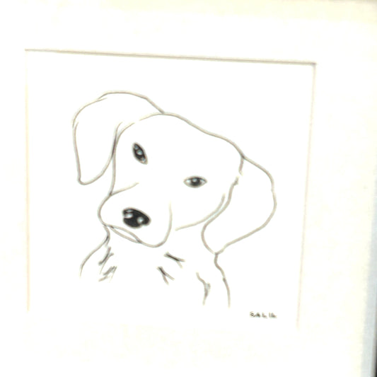 Puppy - Line Drawing - By Salil Kamat