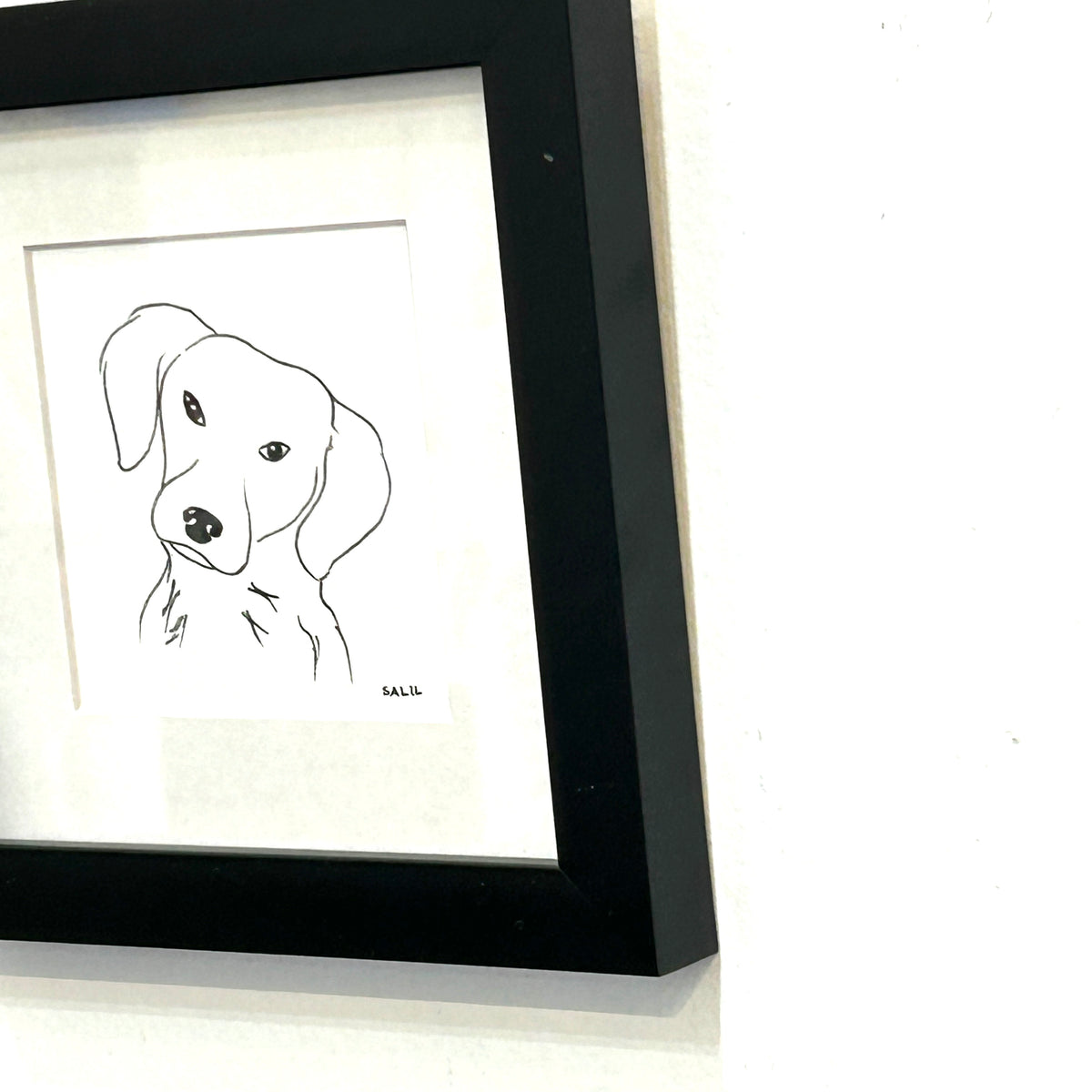 Puppy - Line Drawing - By Salil Kamat