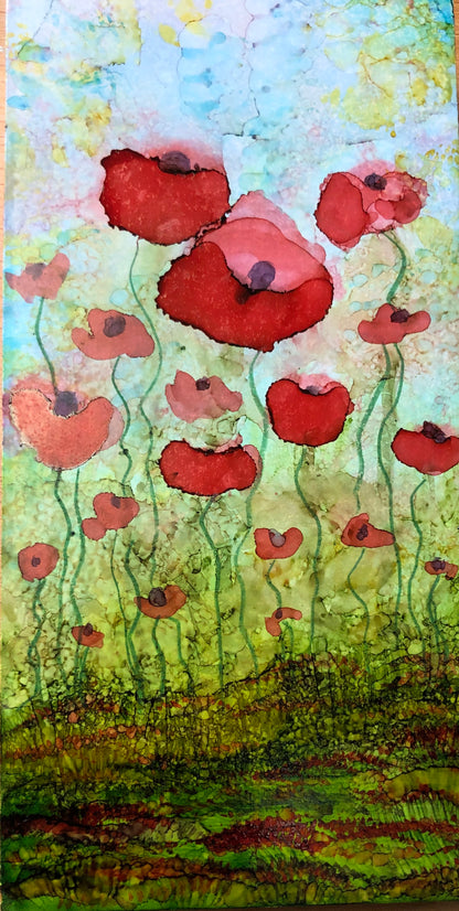 3-Session Alcohol Ink Workshop with Sarita Kamat.