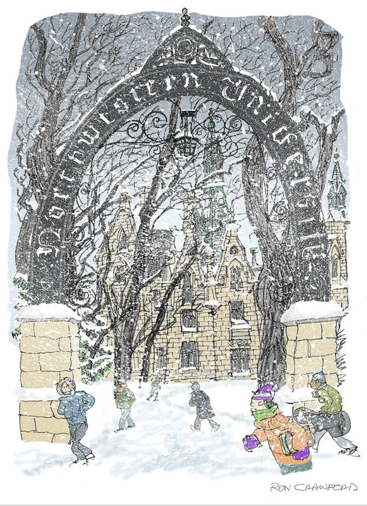Northwestern University ARCH WINTER  - by Ron Crawford
