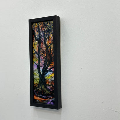 The Enchanted Forest #69 Original Alcohol Ink Forest Painting - by Sarita Kamat Designs