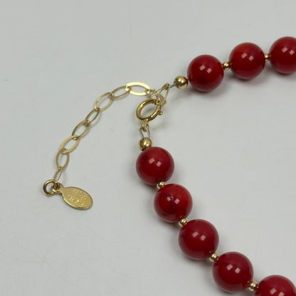 Red Coral & 14K Gold-Filled Bracelet - by Sarita Kamat Designs