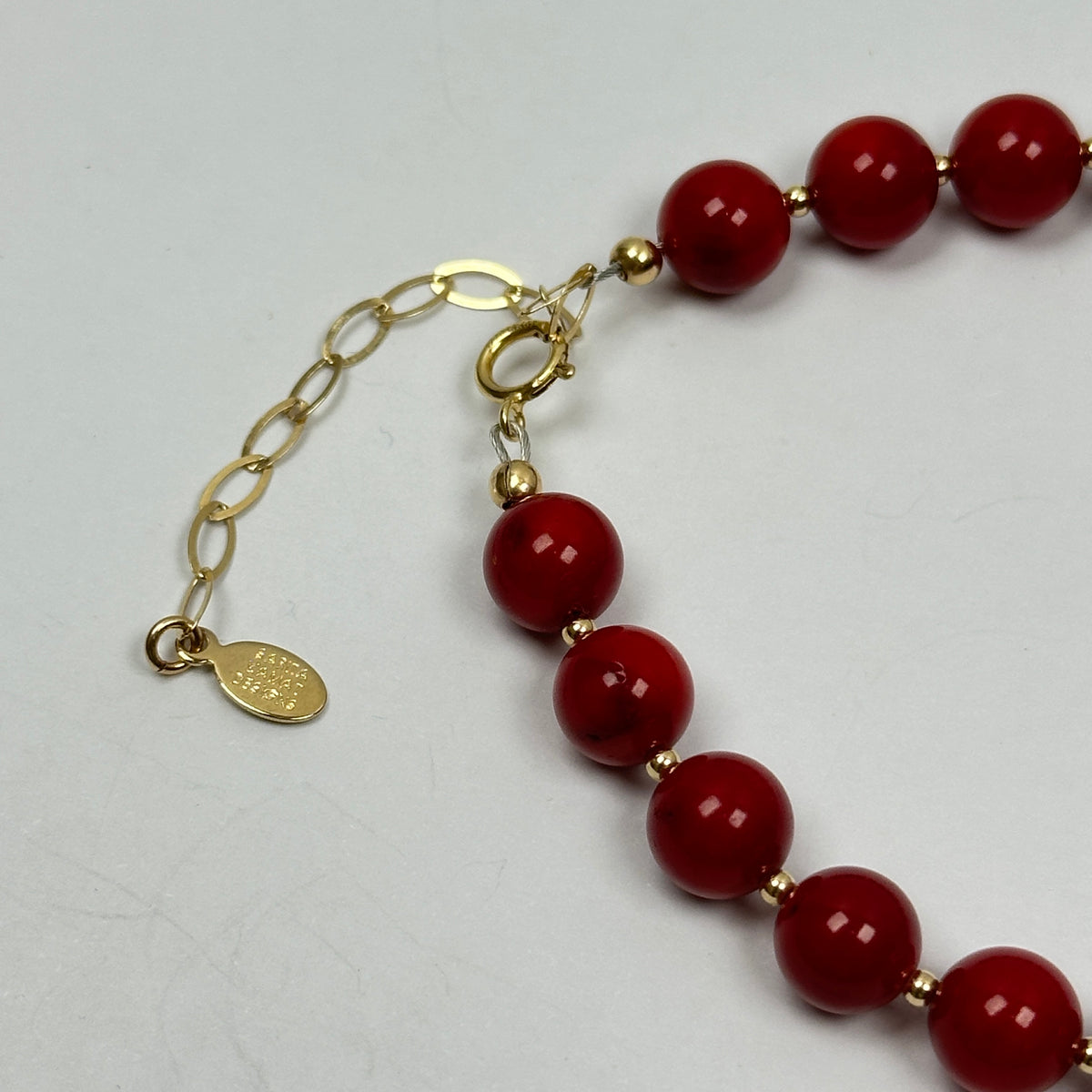 Red Coral & 14K Gold-Filled Bracelet - by Sarita Kamat Designs