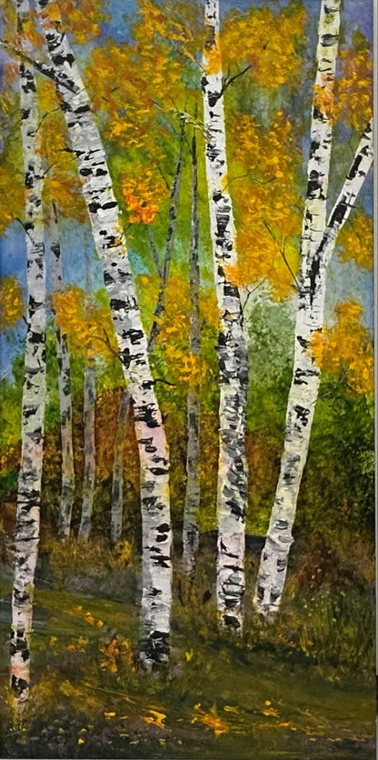 The Birch Forest # 44 - by Sarita Kamat Designs
