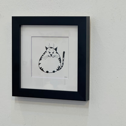 Cat 1 - Ink Drawing - by Salil Kamat