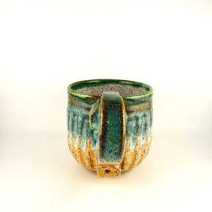 Handmade Ceramic Green-teal Mug #2 - by Frank Seter