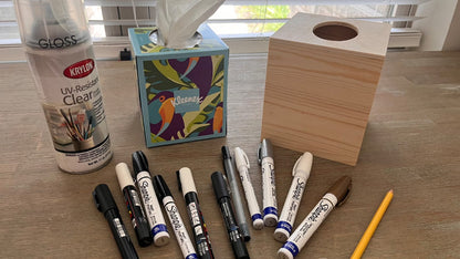 08-02-2025 10:00am to 12:00 pm  -  PAINT A FOLK ART INSPIRED KLEENEX BOX WITH ANUSHA SARAF