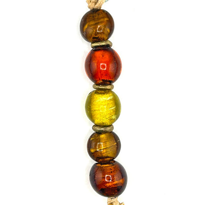 98. Bee bell w/ India glass beads - By Lesa Davis|4306