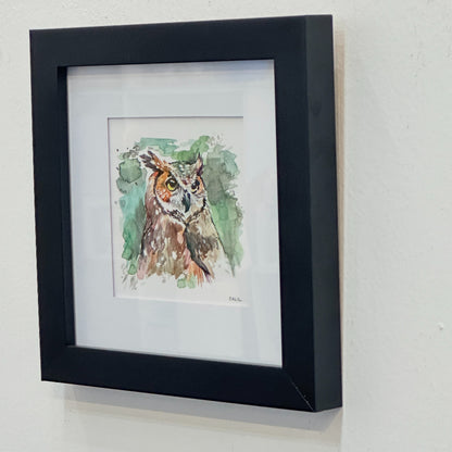 Owl- original watercolor by Salil Kamat|5718