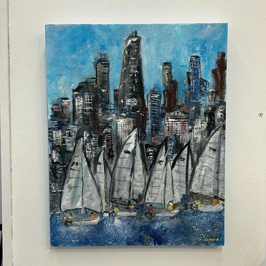 Sailboats Unframed Canvas - By Bob Leopold|5404