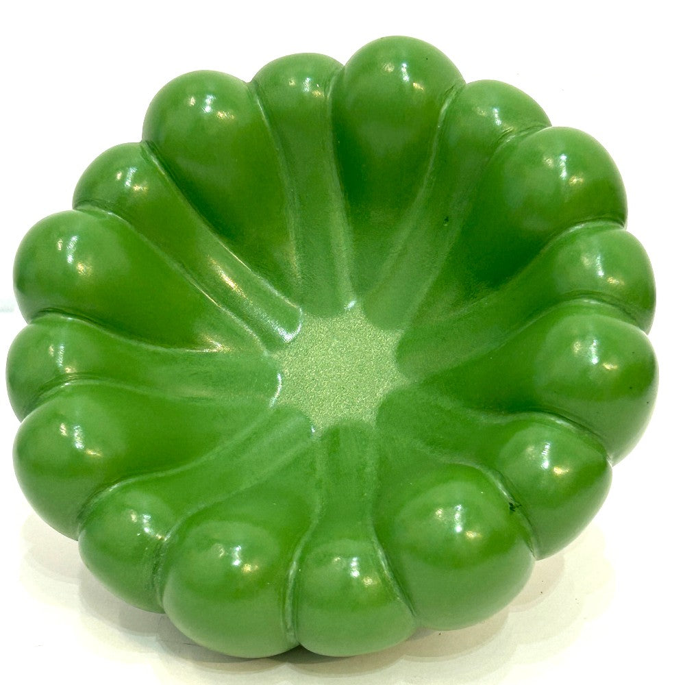 Emerald Green Scalloped Concrete Decorative Bowl - by Hirman Ahmed|5583
