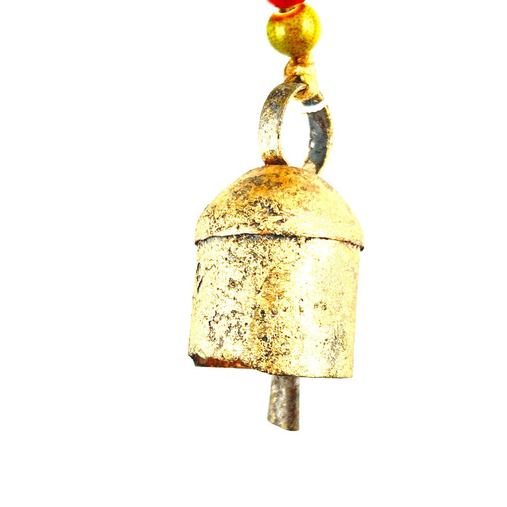 78. Painted wood bird with small round top bell - By Lesa Davis|4287