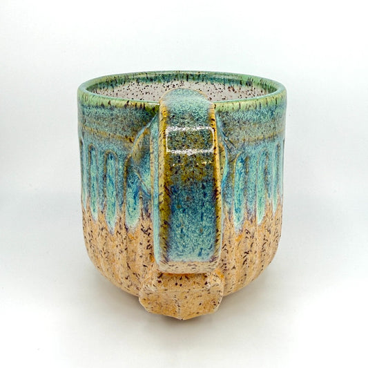 Handmade Ceramic Green-teal Mug - by Frank Seter|3981