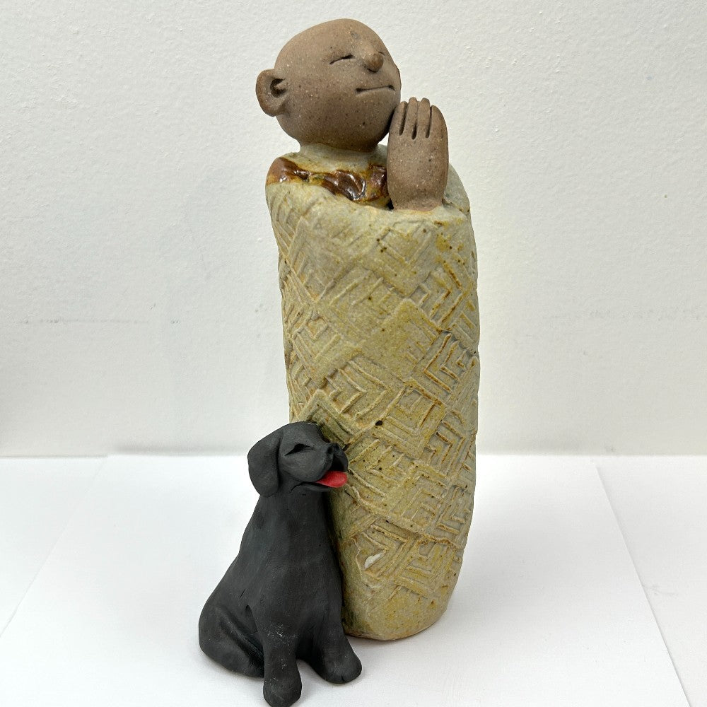 Jizo with Labrador - by Anne Maraviglia|4967
