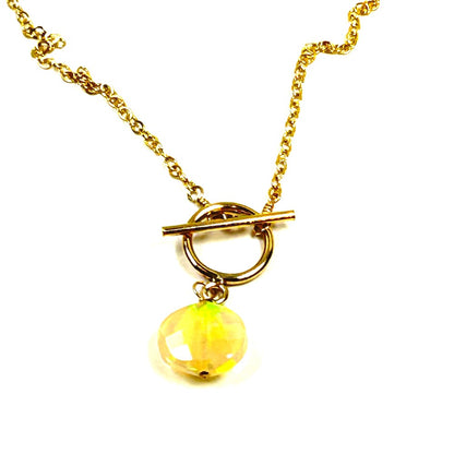 Ethiopian Opal Pendant 14k Gold-filled Necklace - by Sarita Kamat Designs|5193