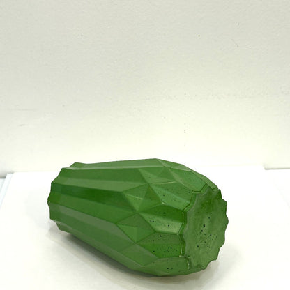 Emerald Green Geometric Concrete Vase - by Hirman Ahmed|5574