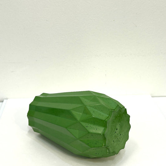 Emerald Green Geometric Concrete Vase - by Hirman Ahmed|5574