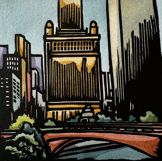 Crossing Wabash #8 - Framed - by Jill Kramer|4947
