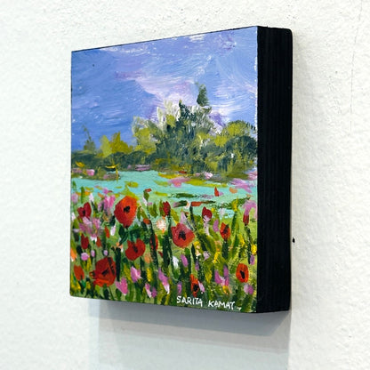 Poppies at the Pond - Sarita Kamat|3407