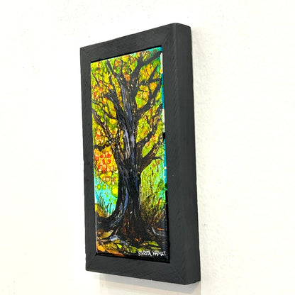 The Enchanted Forest #43 Original Alcohol Ink Forest Painting by Sarita Kamat|5079