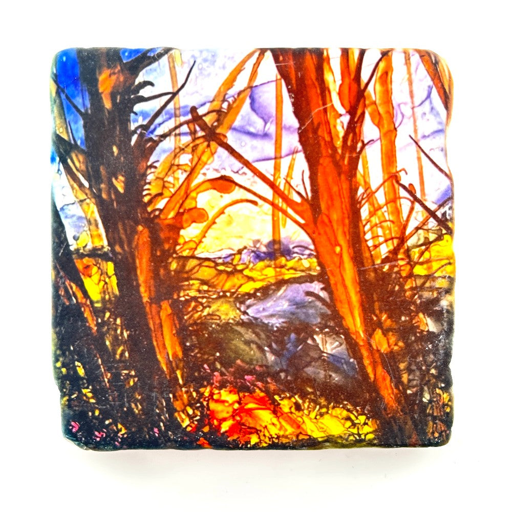 Enchanted Forest Print Coaster- Printed at Artem|4507
