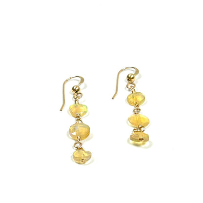 Ethiopian Opal Pendant 14k Gold-filled Earrings - by Sarita Kamat Designs|5198