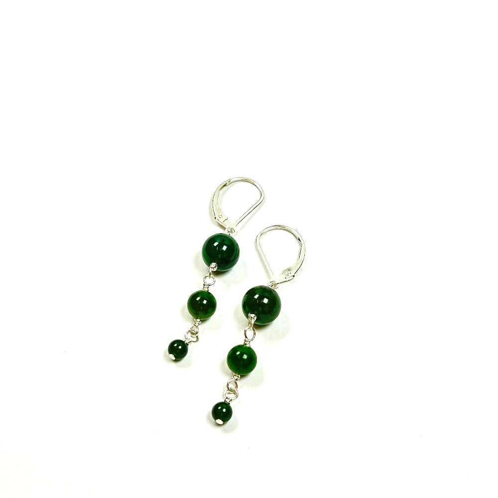 ade and Sterling Silver Drop Earrings - by Sarita Kamat Designs|4680