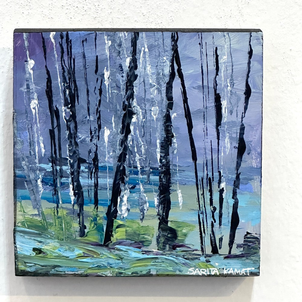 Blue Serenity  - Original Acrylic Painting - by Sarita Kamat Designs|5184