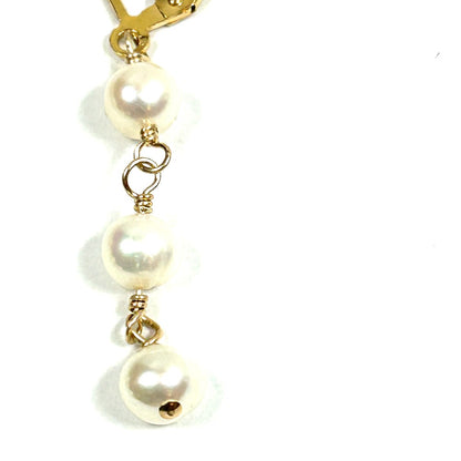 Freshwater Pearl and 14k Gold-Filled Earrings - by Sarita Kamat Designs|4890